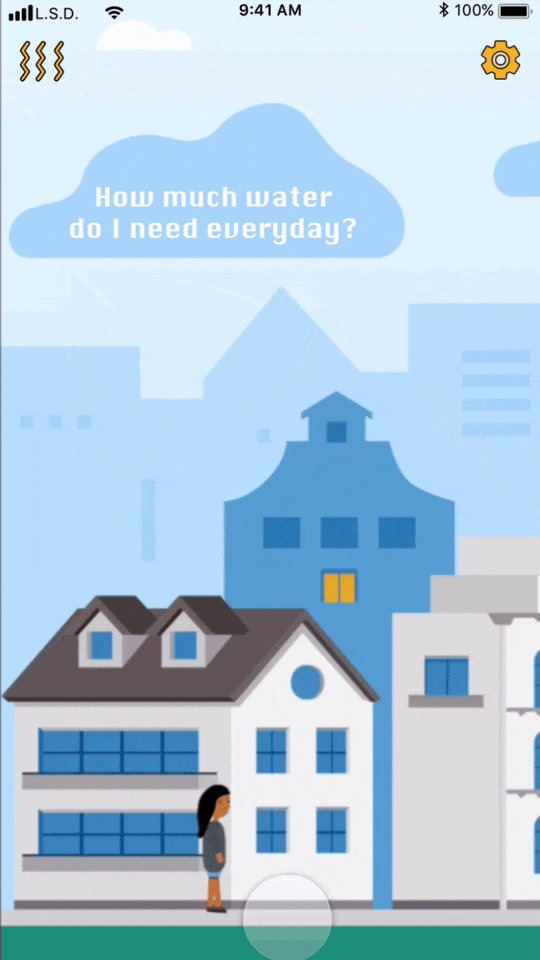Optional advice presented through drifting interactive clouds
