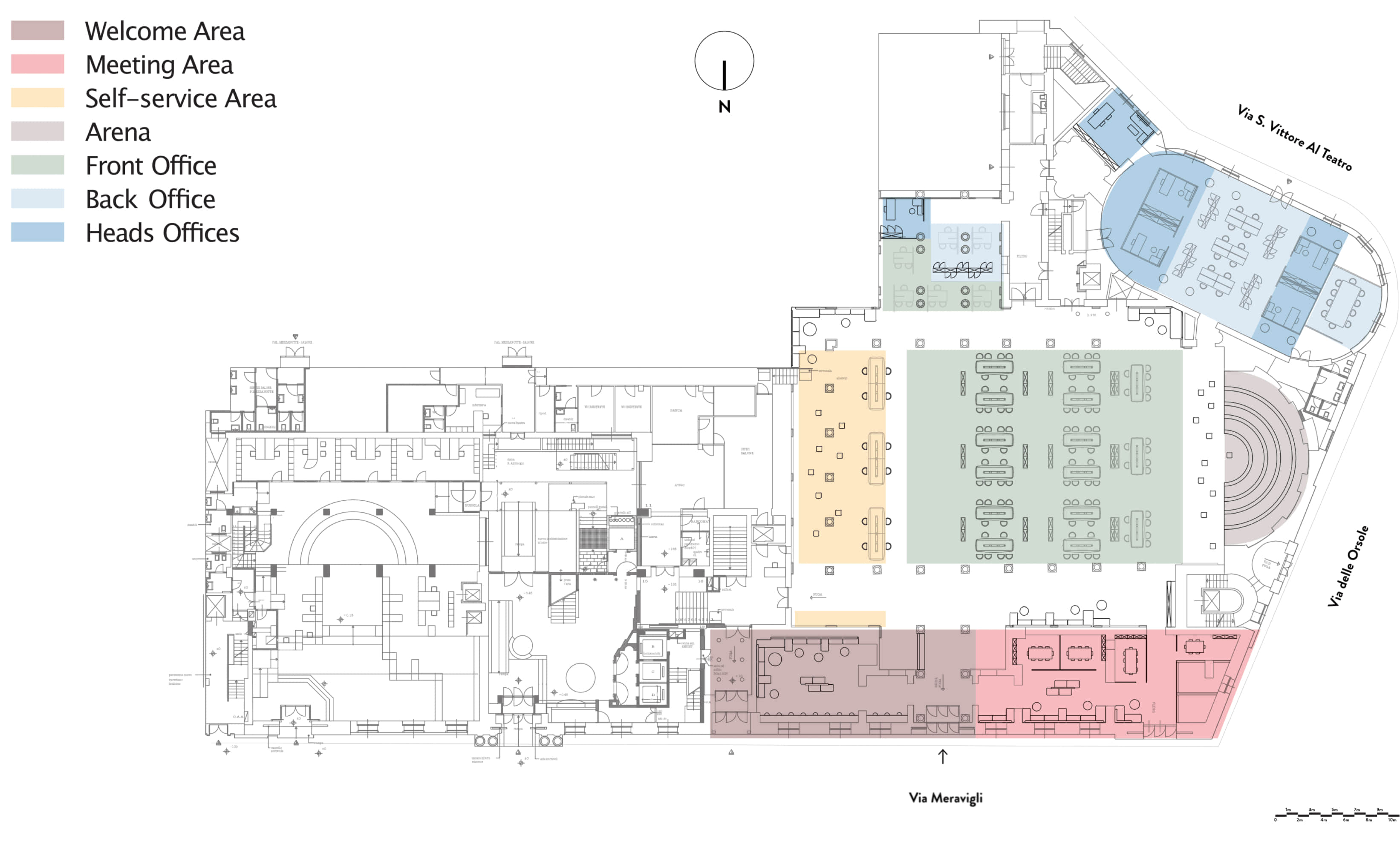 Map of renewal concept of the Salone del Futuro.