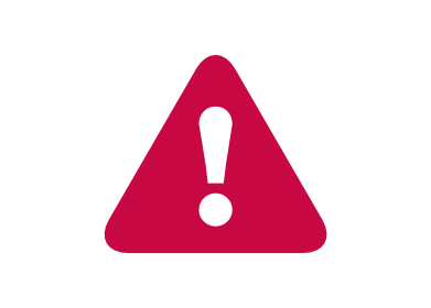 Warning symbol used to represent emergency alerts