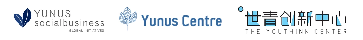 Original programme supporter logos for Yunus Social Business Global Initiatives, Yunus Centre and The Youthink Center